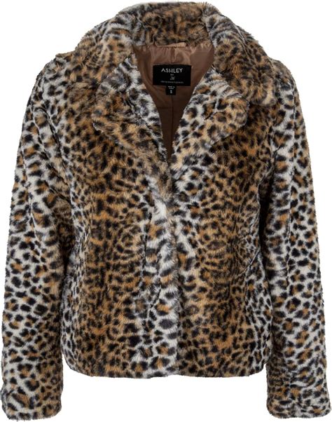 cheetah print fur jacket